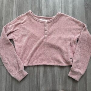 Hollister Fuzzy Long Sleeve Top